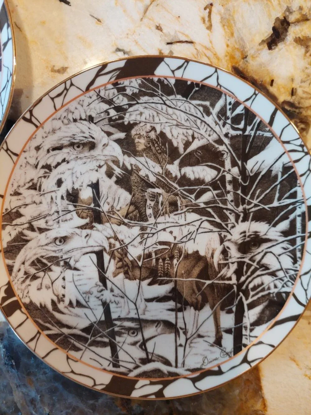 5 Bradford Exchange Limited Edition Native American theme Collectable Plates